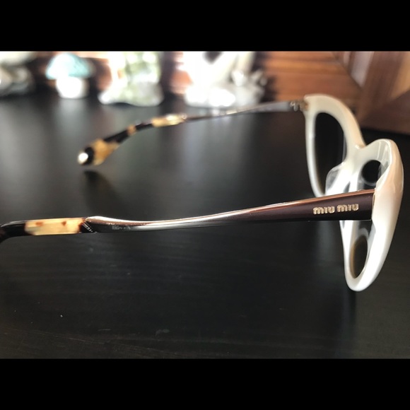 Miu Miu Ivory cat eyed sunglasses